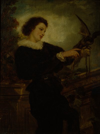 De valkenier door Adolph Tidemand