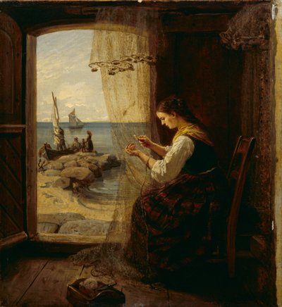 De Nettenbinder door Adolph Tidemand