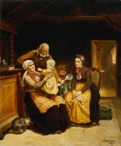 Het Bezoek aan de Grootouders door Adolph Tidemand