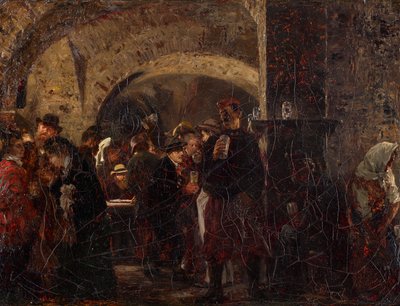 De Esterházykelder in Wenen door Adolph Menzel