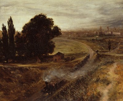 De Berlijn-Potsdam Spoorweg door Adolph Menzel