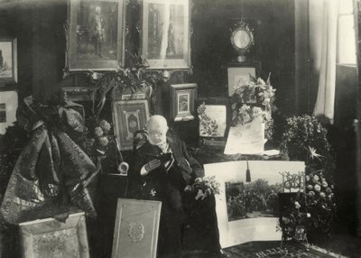 Menzel op zijn 80e verjaardag / Foto door Adolph Menzel