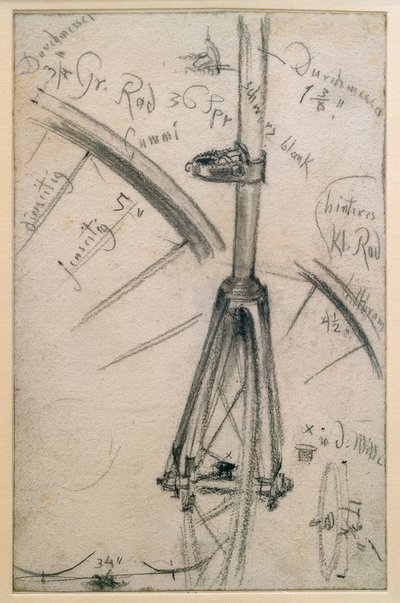 Studies van de Hoge Fiets, Technische Details door Adolph Menzel