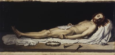 Schets voor de Malakoff kerk: De dode Christus door Adolphe Henri Dubasty