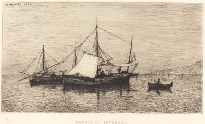 Vissersboot door Adolphe Appian