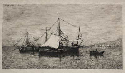Kustvaartboten (Kusten van Italië) door Adolphe Appian