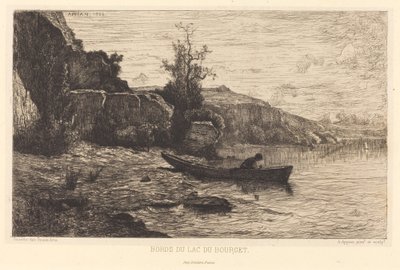 Oevers van het Meer van Bourget door Adolphe Appian