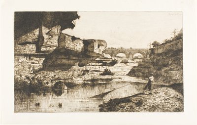 Brug bij Hautville door Adolphe Appian