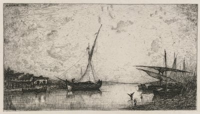 Kanaal bij Martigues door Adolphe Appian