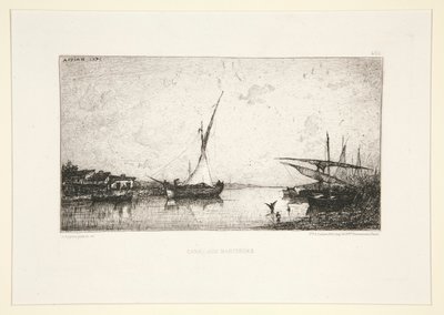 Kanaal bij Martigues door Adolphe Appian