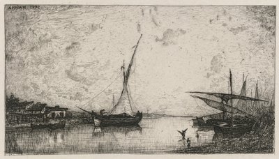 Kanaal bij Martigues, 1872 door Adolphe Appian