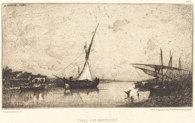 Kanaal bij Martiques door Adolphe Appian