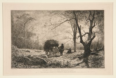 Rotsweg (omgeving van Creys) door Adolphe Appian