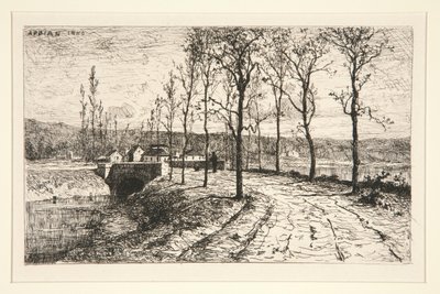 Ingang van het dorp door Adolphe Appian