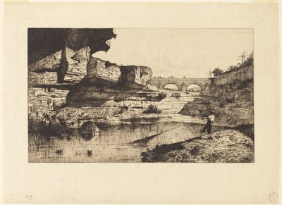 Pont de Hauteville door Adolphe Appian