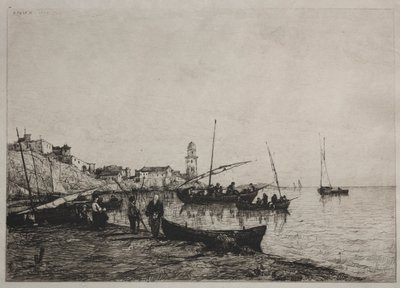 Terugkeer van de Vissersboten in Collioure, nabij de Spaanse Grens door Adolphe Appian