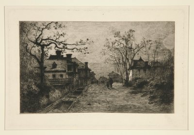 Straat van het Dorp van D door Adolphe Appian