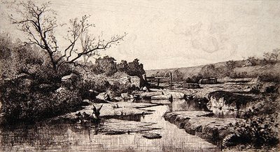 Bron van de Albarine-rivier door Adolphe Appian