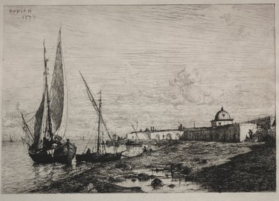 De haven van San Remo, 1878 door Adolphe Appian