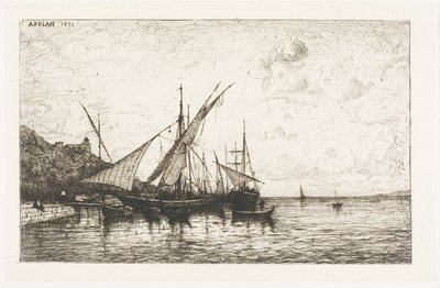 De Haven van Monaco door Adolphe Appian