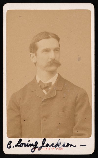 Portret van Charles Loring Jackson 1847-1935, circa 1887 door Adolphe Braun