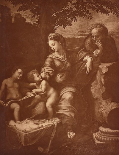 Rafaëls "Heilige familie door Adolphe Braun