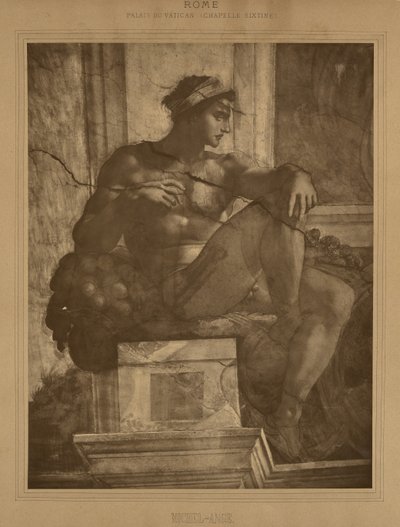 Rome - Vaticaan Paleis, Sixtijnse Kapel, Michelangelo door Adolphe Braun