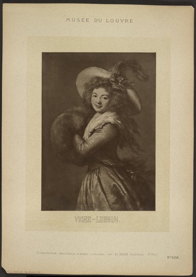 [Zelfportret van Vigee-Lebrun, Musée du Louvre] door Adolphe Braun