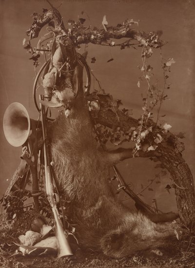 [Stilleven met een jachttafereel] door Adolphe Braun