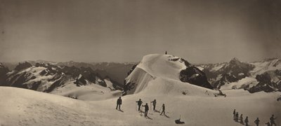 Top van de Mont Titlis, Zwitserland, 1866 door Adolphe Braun