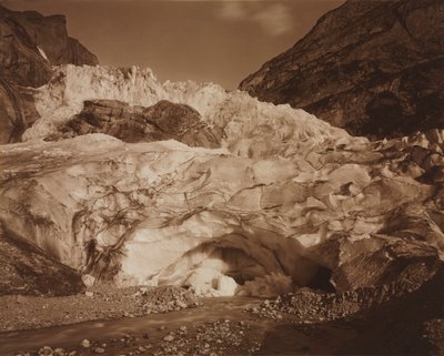 Zwitserland. Grindelwald, Bovenste gletsjer, Bron van de Lutschine door Adolphe Braun