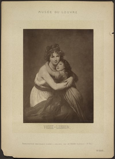 [De kunstenares en haar dochter, door Vigee-Lebrun, Musée du Louvre] door Adolphe Braun
