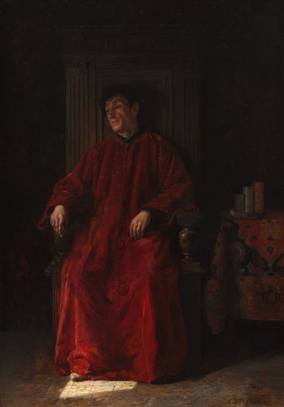 Rechter in Rode Toga, ca. 1890 door Adolphe Charles Edouard Steinheil
