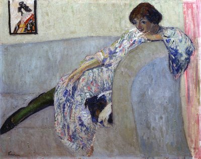 Portret van de dichteres Vera Inber 1890-1972, 1920s door Adolphe Feder