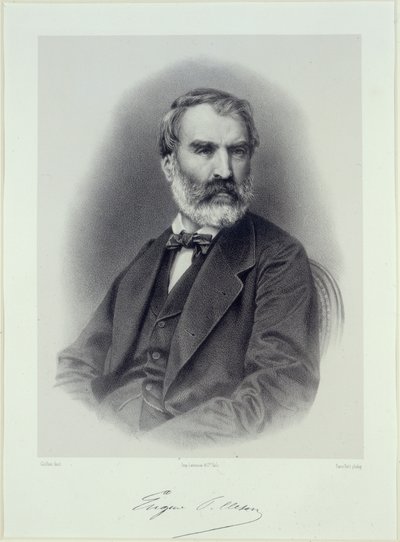 Portret van de schrijver Eugène Pelletan 1813-1884 door Adolphe Guillon