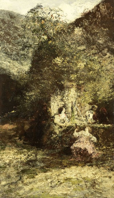  door Adolphe Joseph Thomas Monticelli