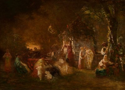 Fête Champêtre, ca. 1844-86 door Adolphe Joseph Thomas Monticelli