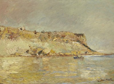Kustgebergte door Adolphe Joseph Thomas Monticelli