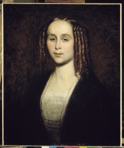 Portret van Madame Ange Monticelli, tante van de schilder door Adolphe Joseph Thomas Monticelli