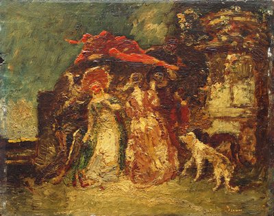 Onbekend beeld door Adolphe Joseph Thomas Monticelli