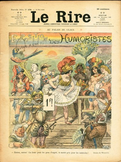 Omslag van Le Rire, Satirisch in kleuren door Adolphe Leon Willette