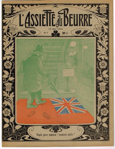 Omslag van The Butter Plate, Satirique en Colours door Adolphe Leon Willette