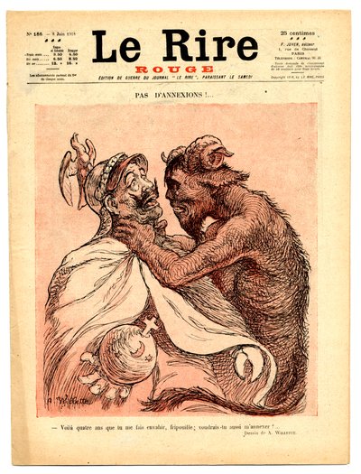 Omslag van Le Rire Rouge, Satirisch in kleuren door Adolphe Leon Willette