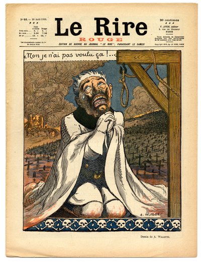Omslag van Le Rire Rouge, Satirisch in kleuren door Adolphe Leon Willette