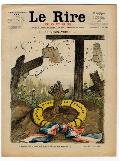 Omslag van Het Rode Gelach, Satirisch in Kleuren door Adolphe Leon Willette
