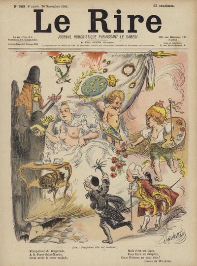 Illustratie voor Le Rire door Adolphe Leon Willette