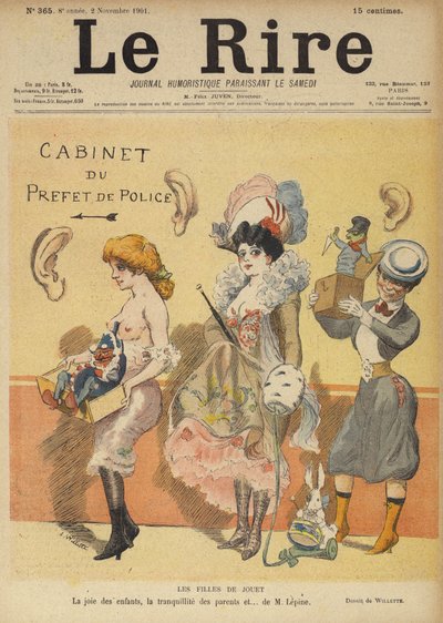 Illustratie voor Le Rire door Adolphe Leon Willette