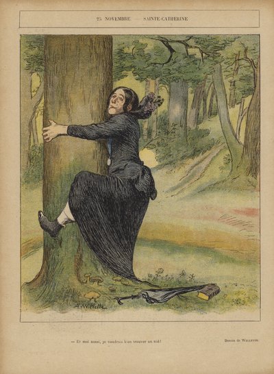 Illustratie voor Le Rire door Adolphe Leon Willette