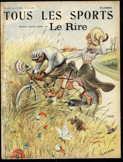 Illustratie van Adolphe dit Willette voor de omslag van Le Lire, nr. 20 door Adolphe Leon Willette