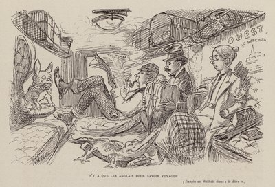 Alleen de Engelsen weten hoe te reizen door Adolphe Leon Willette